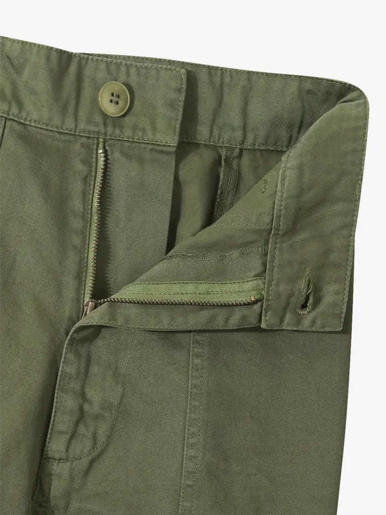 Pascal Garbadine Work Pant- Olive Le Mont St Michel