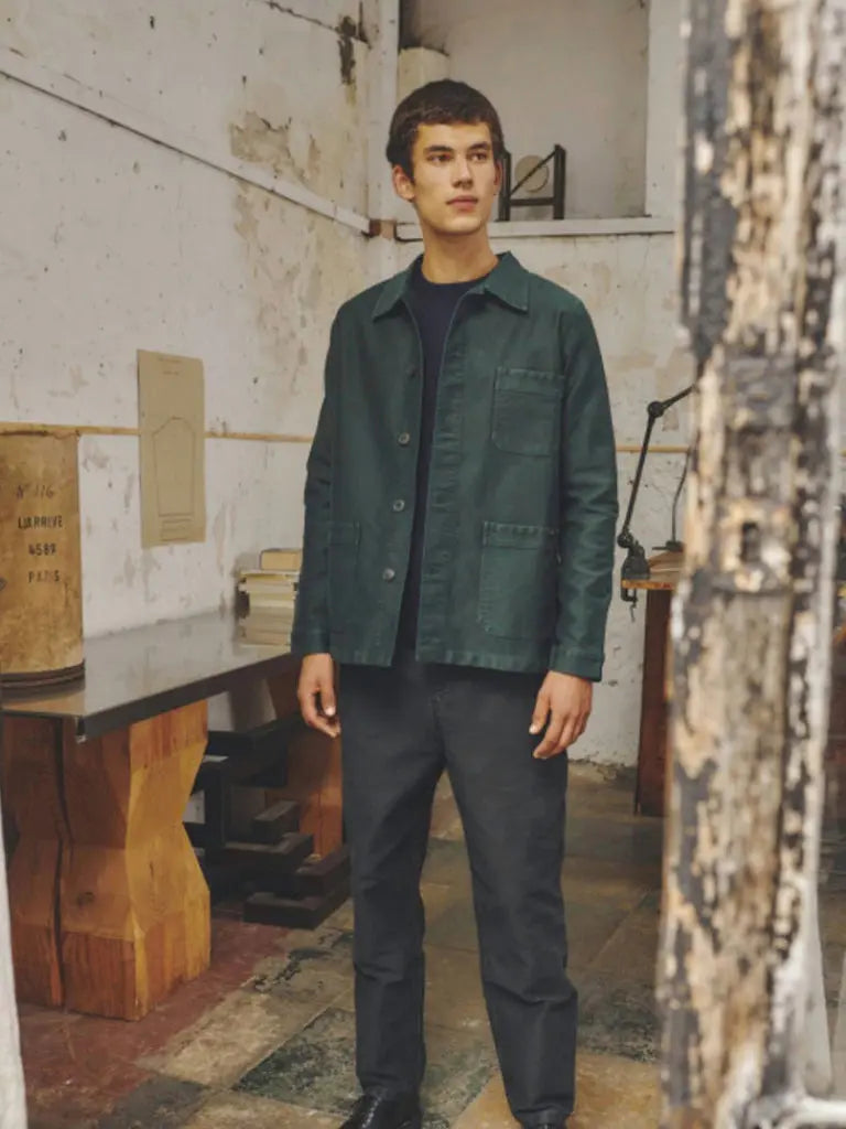 希少　1940〜50s EURO ツイルwork jacket 黒×緑　刺繍タグ Deadstock 60s Lee Whipcord Work Jacket (New, Size L) | eBay