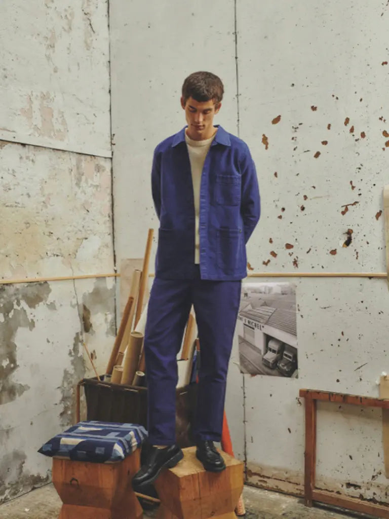 Le Mont St Michel | The Authentic Work Jacket- Blue – Eames NW