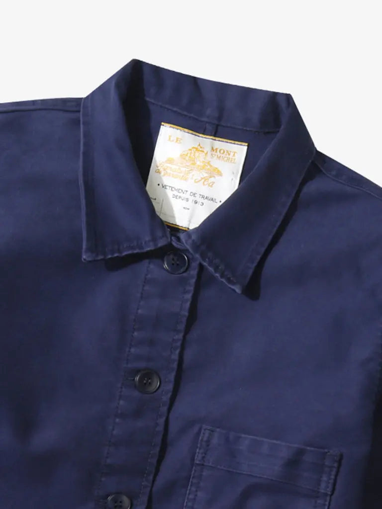 ★le mont★ WGenuine Lmsm Work JacketCamel Le Mont St Michel French Moleskin Work Jacket - Blue | Chore