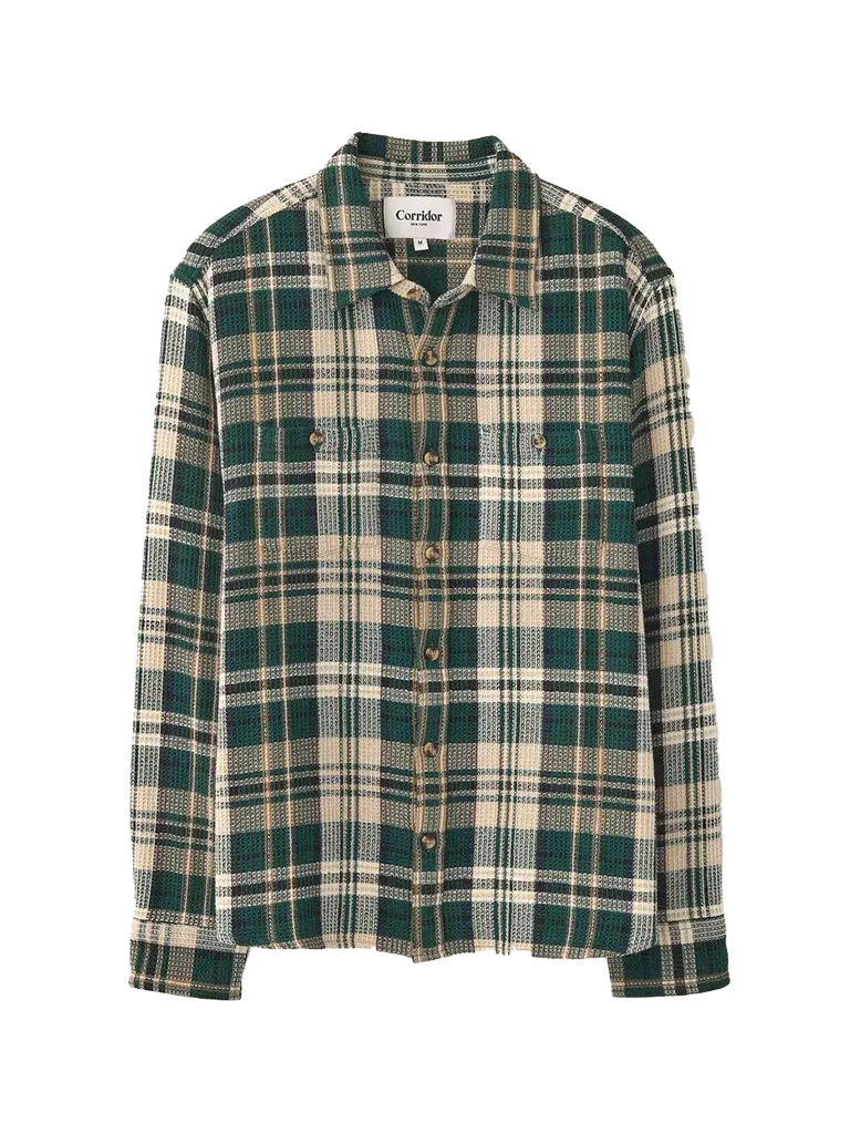 Waffle Madras Shirt- Glen Falls Corridor