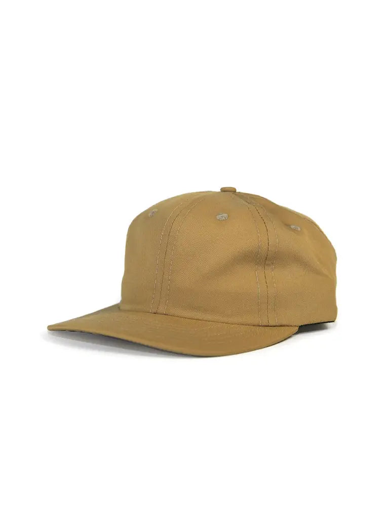 6 Panel Japanese Cotton Nylon Cap- Khaki - Eames NW