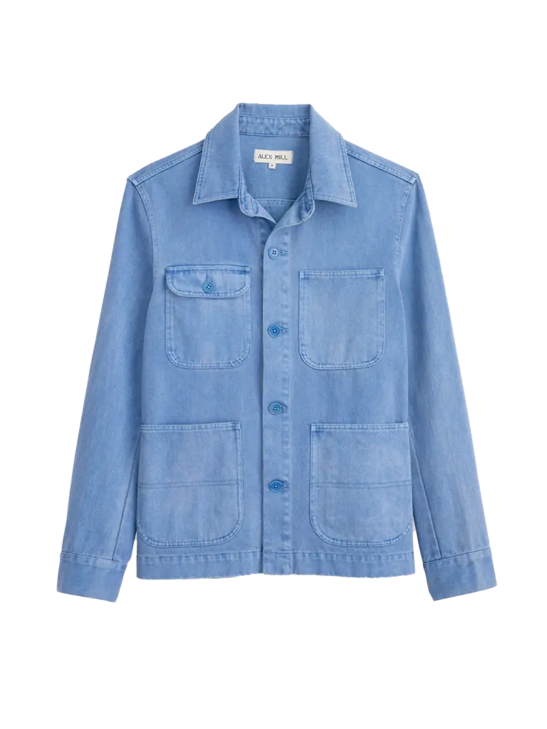 Garment Dyed Work Jacket- Coastal