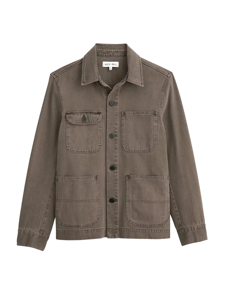 Garment Dyed Work Jacket- Thyme - Eames NW