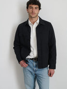 Garment Dyed Work Jacket- Black Alex Mill