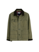 Work Jacket in Cotton Herringbone- Field Olive Alex Mill