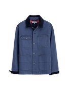 Work Jacket in Cotton Herringbone- Strom Blue Alex Mill