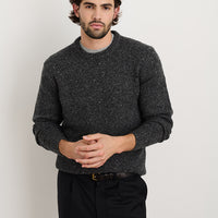 Donegal Crew Neck- Charcoal Donegal