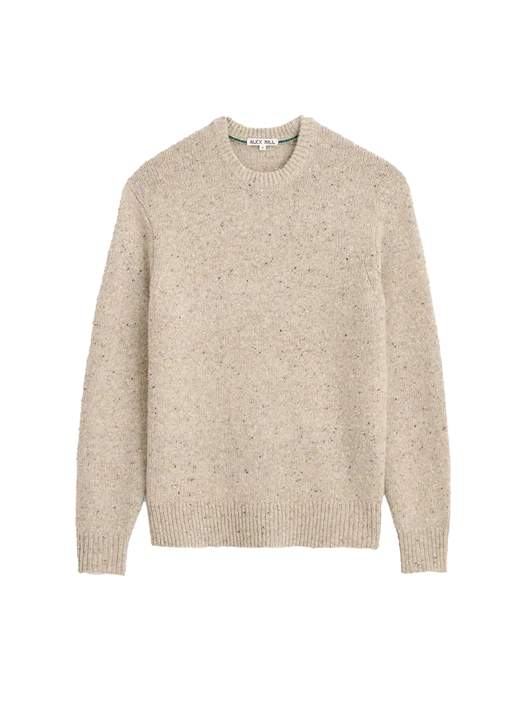 Donegal Crewneck Sweater-Oatmeal Alex Mill