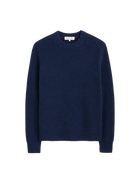 Jordan Sweater in Washed Cashmere- Heather Navy Alex Mill