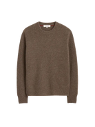 Jordan Sweater in Washed Cashmere- Heather Walnut Alex Mill