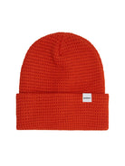 Organic Cotton Waffle Knit Beanie- Dark Orange Druthers Hats