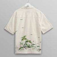 Newton Shirt- Paradise Stitch Ecru - Eames NW