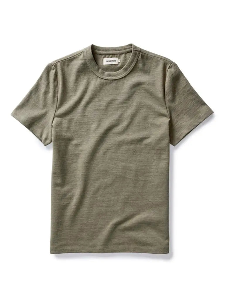 Organic Cotton Shop Tee- Army Twist Taylor Stitch