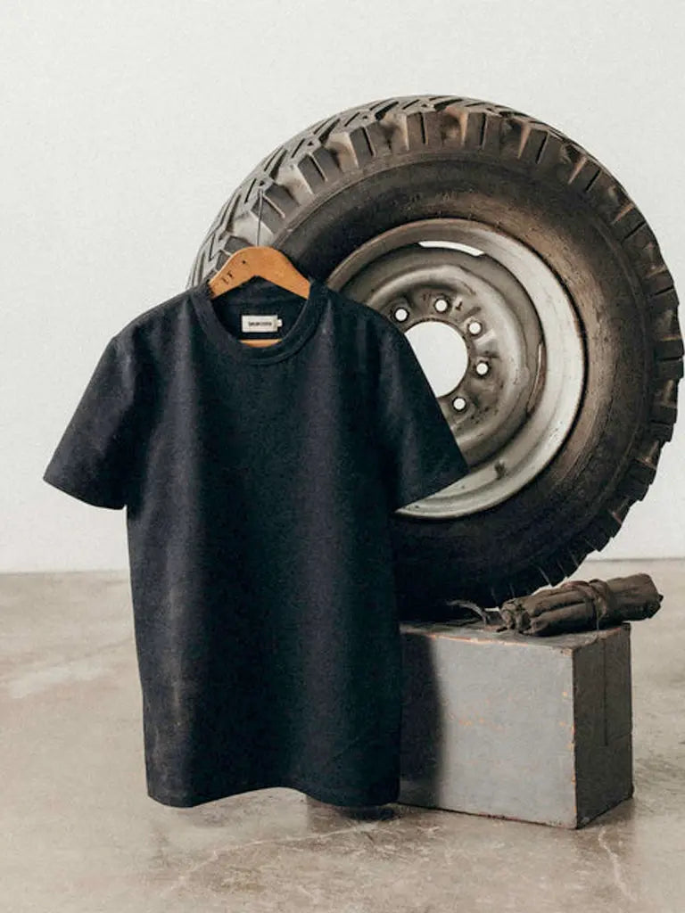 Organic Cotton Shop Tee- Coal Twist Taylor Stitch