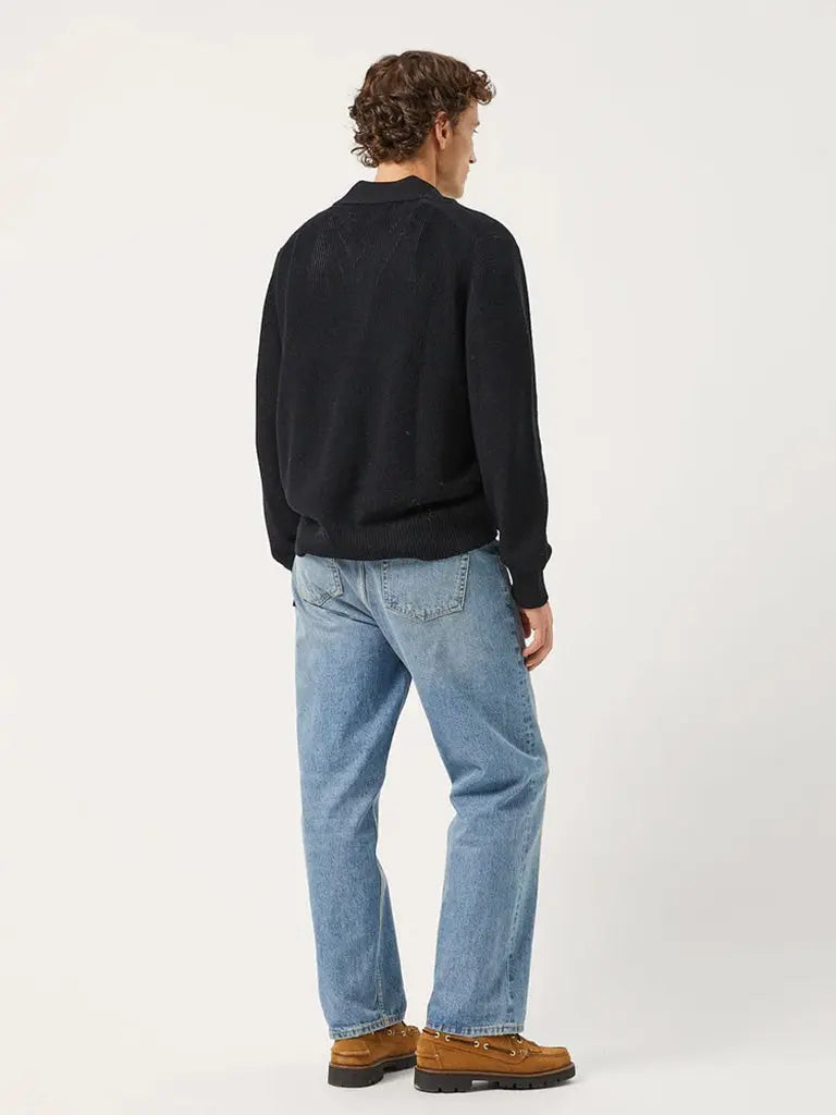 Corridor | Slouchy Polo- Black – Eames NW