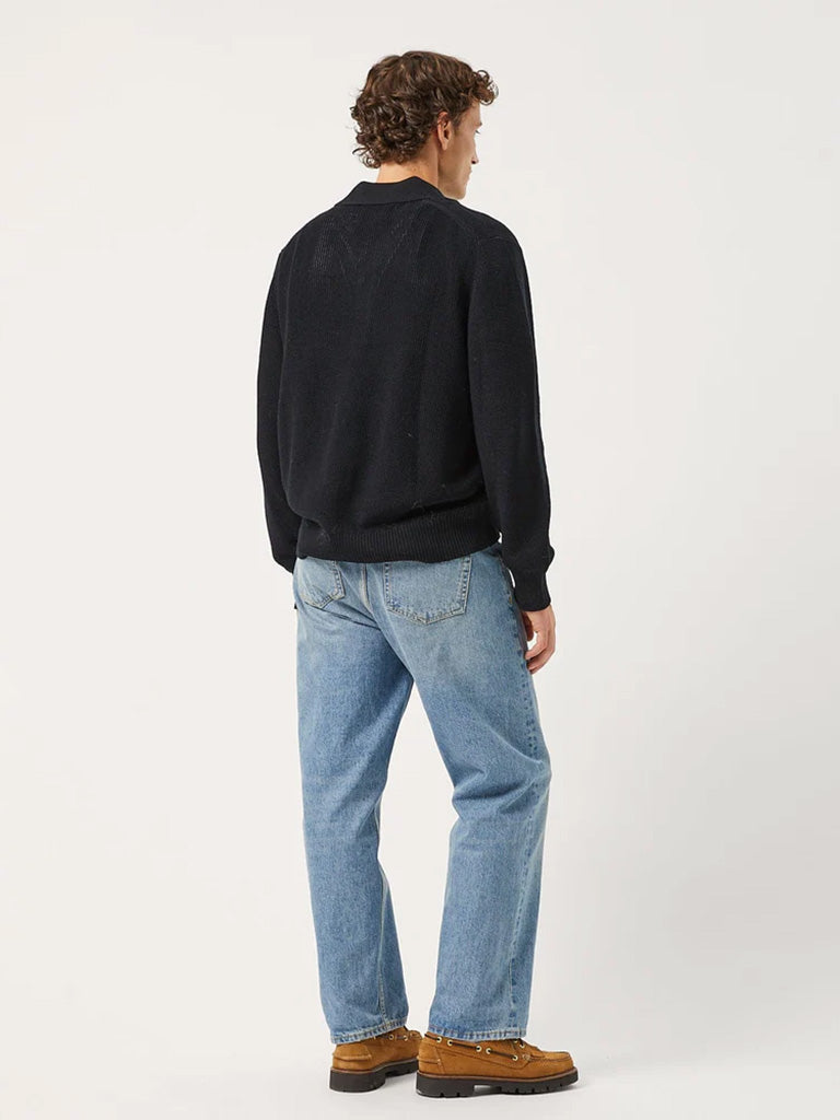 Slouchy Polo- Black Corridor Sweaters