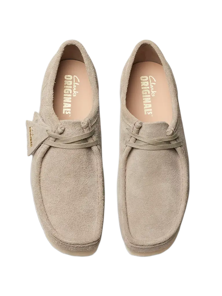 Clarks Wallabee Pale Grey Suede 8