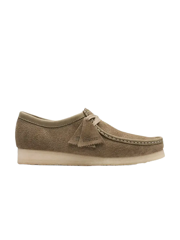 Clarks | Wallabee- Pale Khaki Suede – Eames NW