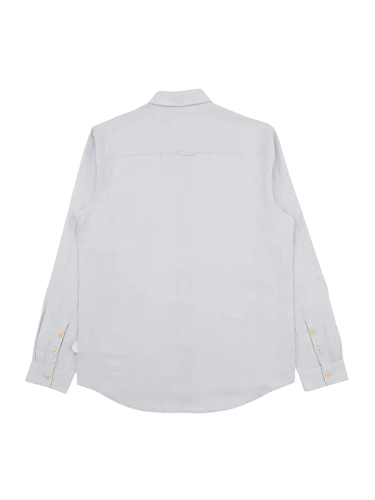 Relaxed Fit Shirt- Mist Linen Grid