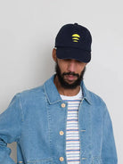 6 Panel Cap- Navy Sun Folk