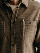 Utility Shirt- Cypress Sashiko Taylor Stitch