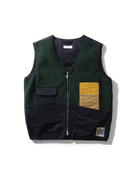 Shearling Vest- Dark Green Edmmond Studios