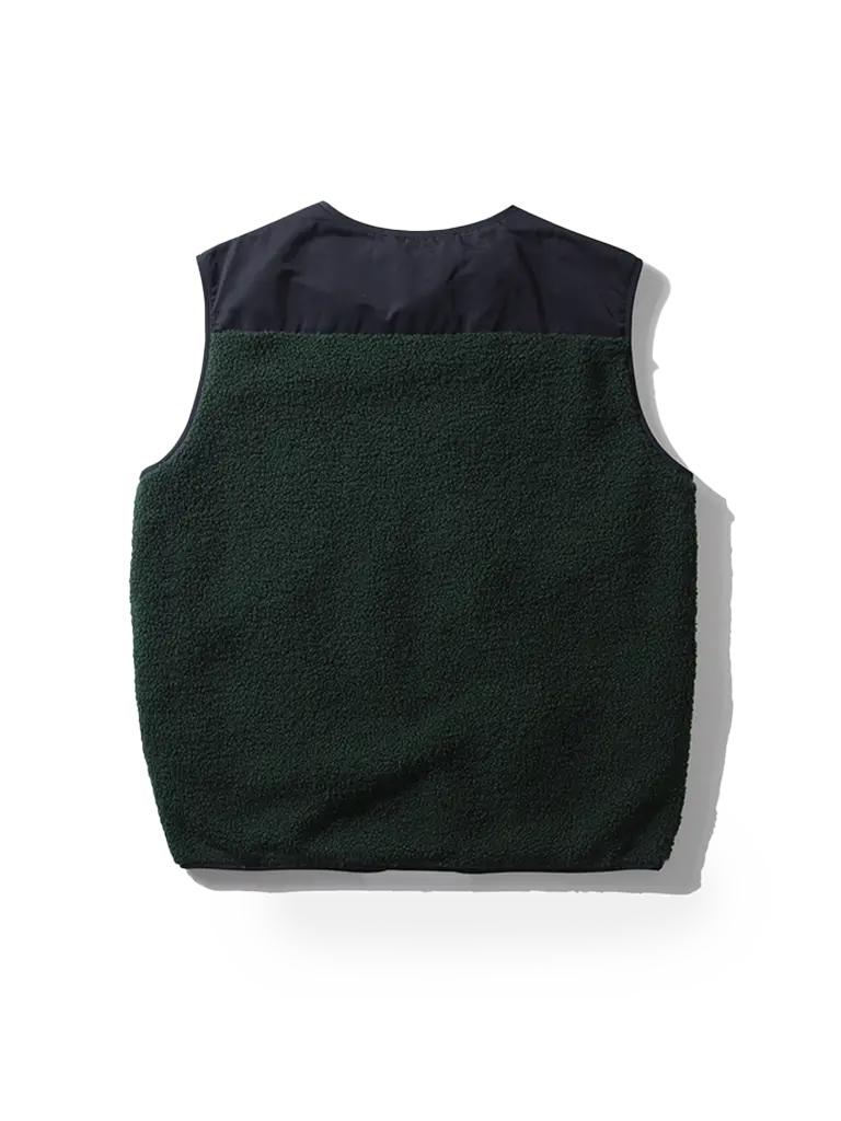 Shearling Vest- Dark Green Edmmond Studios