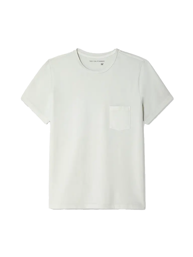 Recycled Cotton Pocket Tee- Salt - Eames NW