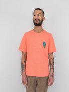 Tom Hammick Slub Embroidered Tee- Pink - Eames NW