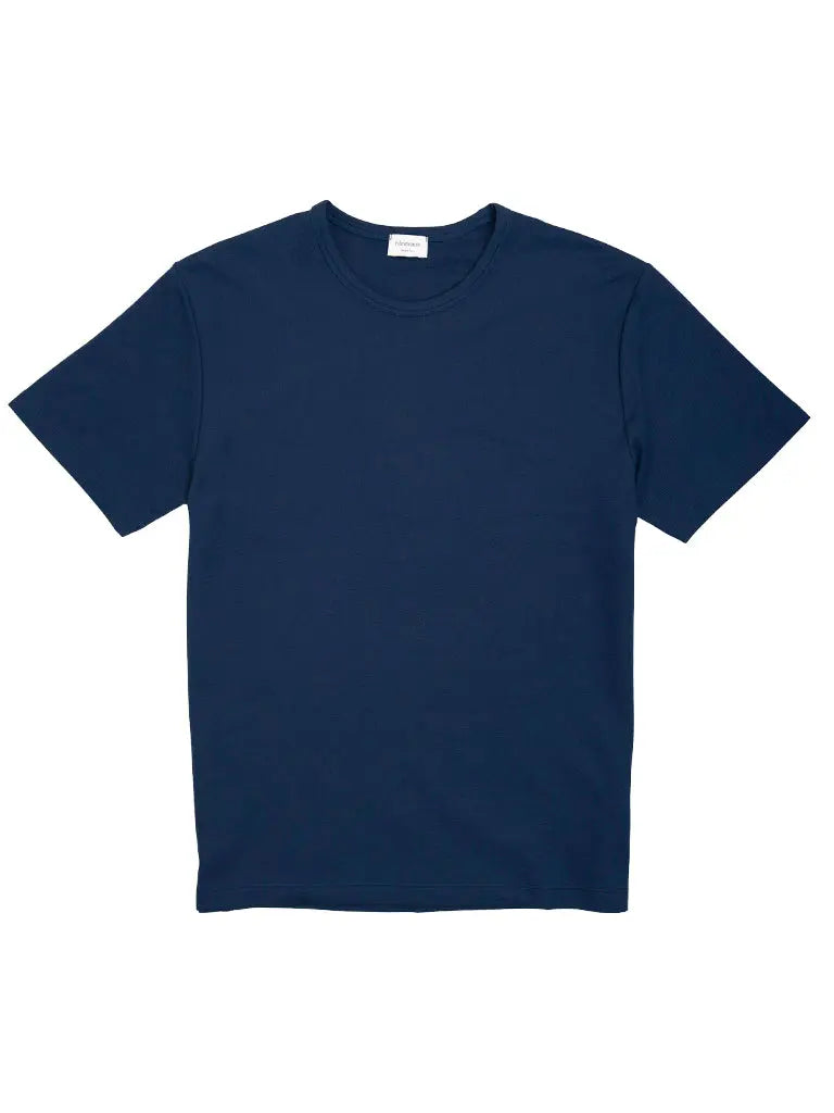 Pique T-Shirt- Marine Blue håndværk