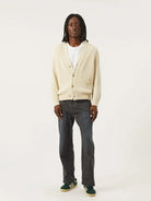 Acid Wash Cardigan- Natural Corridor Sweaters