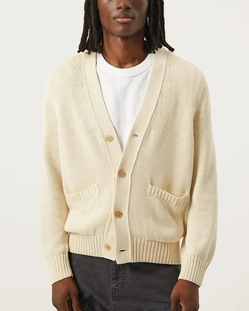 Corridor | Acid Wash Cardigan- Natural – Eames NW