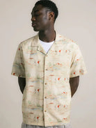 Crammond Shirt- Oatmeal Golf Print Kestin Shirts