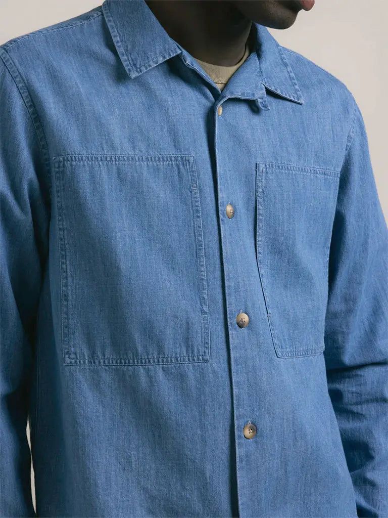 Durno Overshirt- Washed Denim Kestin Shirts