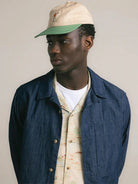 Leuchars Cap- Stone/Green Golf Embroidery Kestin Hats