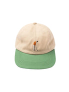 Leuchars Cap- Stone/Green Golf Embroidery Kestin Hats