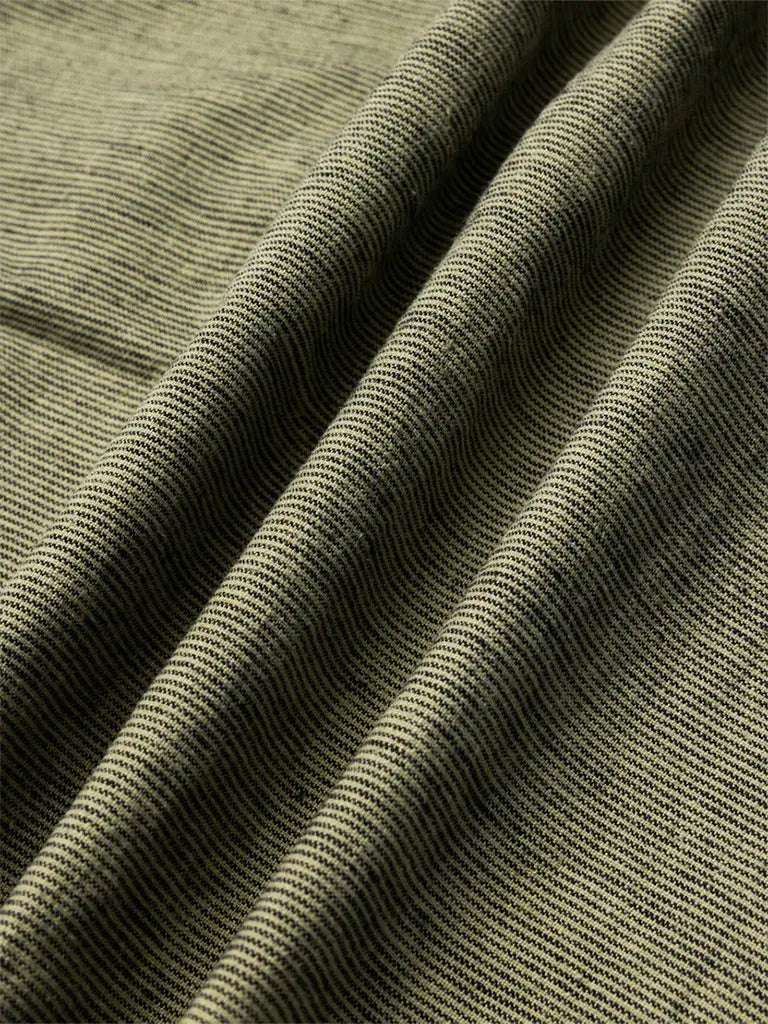 Raeburn Button Down- Green Linen Blend Kestin Shirts