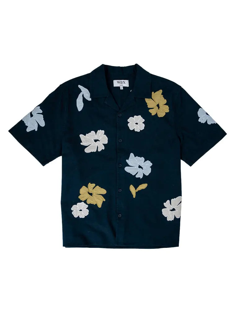 Wax London | Didcot- Navy Floral Applique – Eames NW