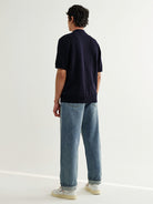 Tellaro- Navy Flower Jacquard Wax London Shirts