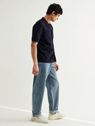 Tellaro- Navy Flower Jacquard Wax London Shirts