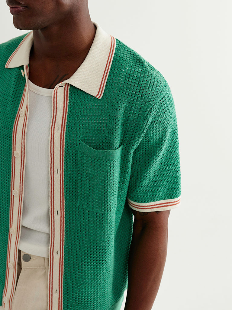 Belle- Blue Tipped Pointelle (Copy) Wax London Shirts