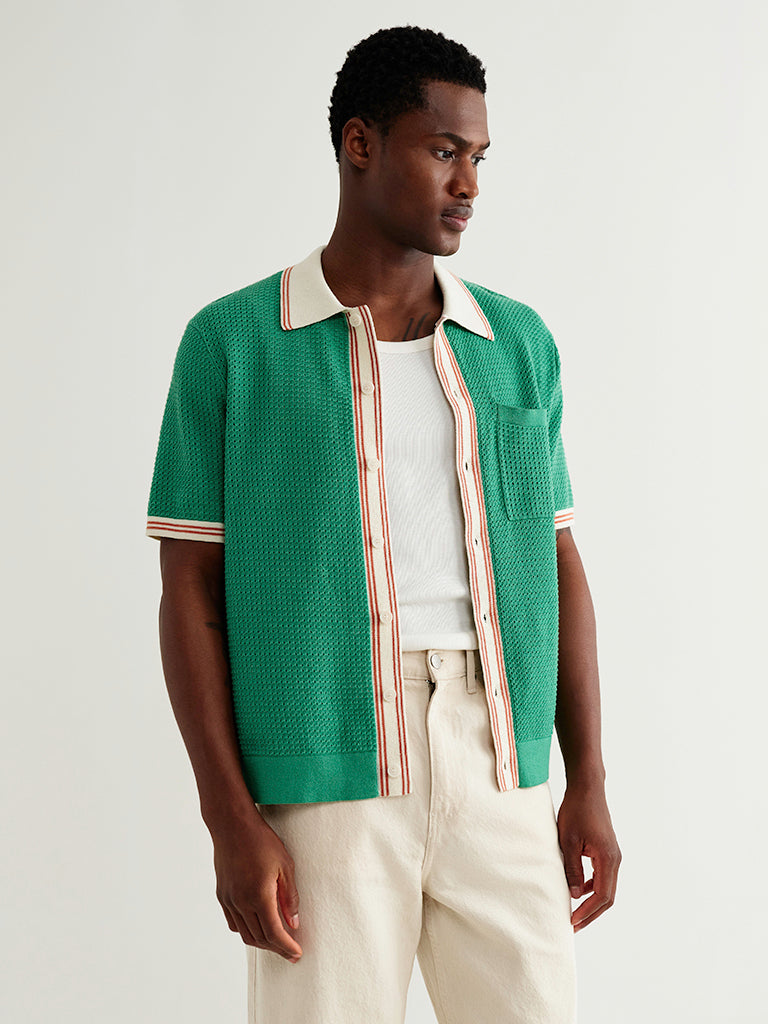 Belle- Blue Tipped Pointelle (Copy) Wax London Shirts