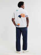 Didcot- Ecru Flower Embroidered Wax London Shirts