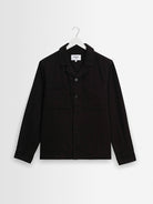 Aldred Overshirt- Black Wax London Jackets