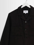 Aldred Overshirt- Black Wax London Jackets