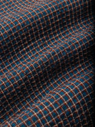 Crammond Shirt-  Navy Check Japanese Seersucker Kestin Shirts