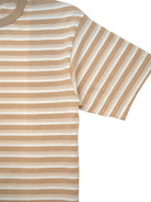 MIJ Stripe Tee- Coyote Velva Sheen Tee Shirts