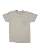 Pigment Dyed Crew Pocket Tee- Grey Velva Sheen Tee Shirts