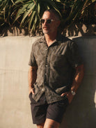 Hawthorne Shirt- Burnt Olive Floral Jacquard Taylor Stitch Shirts